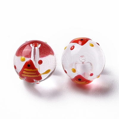 Transparent Glass Beads LAMP-B021-03A-08-1