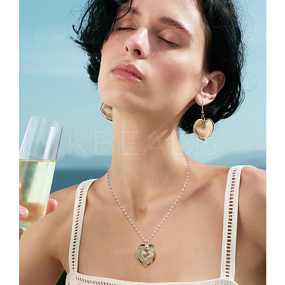 10Pcs Natural Shell Pendants PALLOY-TAC0204-1