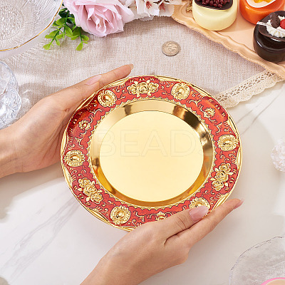 1Pc Iron Flat Round Display Panel for Fragrance Activity AJEW-MB0001-13B-1