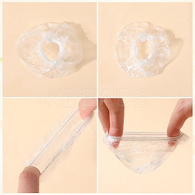 2 Sets Disposable Plastic Ear Cover AJEW-CN0002-83-1