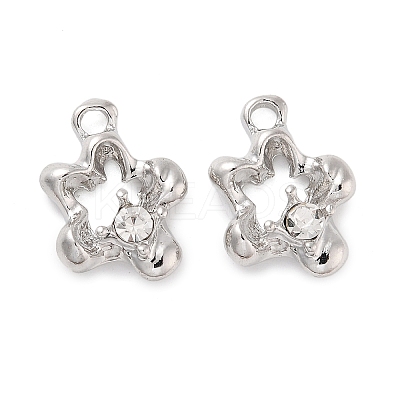 Rack Plating Alloy Rhinestone Pendants PALLOY-F311-21P-01-1