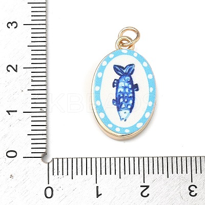 Brass Enamel Pendants LS-ENAM-I086-08A-1
