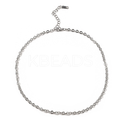 Non-Tarnish 304 Stainless Steel Boston Link Chain Necklace BJEW-B072-05P-1