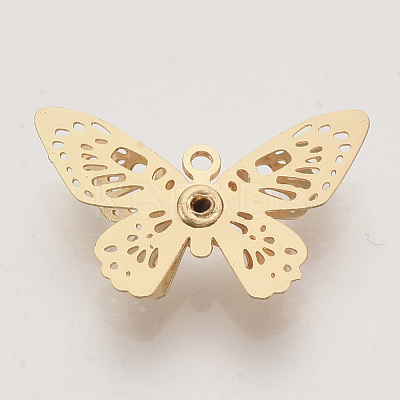 Brass Filigree Pendants X-KK-R082-07LG-1