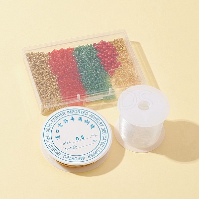 DIY Christmas Earring Bracelet Making Kit DIY-FS0004-49-1