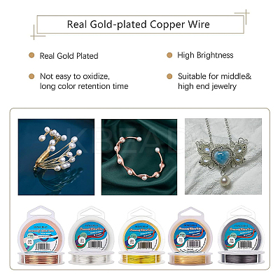 Round Craft Copper Wire CWIR-BC0001-1.0mm-G-1