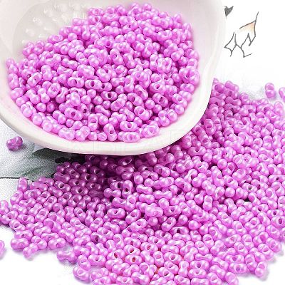 Opaque Colours Glass Seed Beads SEED-A033-06I-1