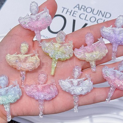 Luminous Opaque Resin Cabochons CRES-L045-14-1