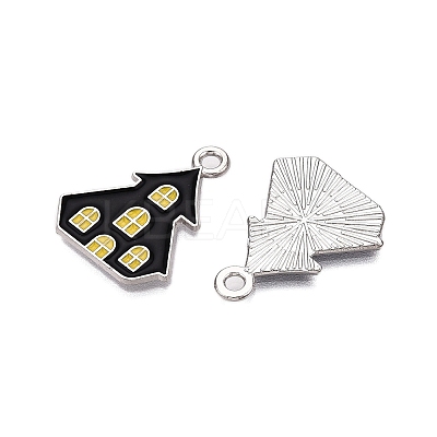 Halloween Theme Alloy Enamel Pendants ENAM-T020-08M-1