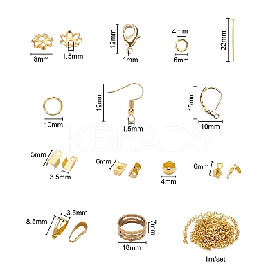 Metal Jewelry Findings Sets DIY-YW0001-23G-1