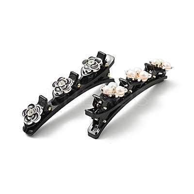 Fashion Double Layer Plastic Alligator Hair Clips Sets LS-PHAR-P005-24-1