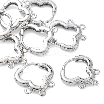 SHEGRACE Brass Hoop Earrings Findings XGR0156P-93P-1
