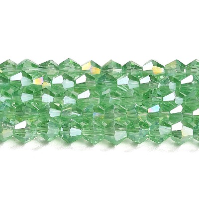 Transparent Electroplate Glass Beads Strands EGLA-A039-T3mm-B24-1