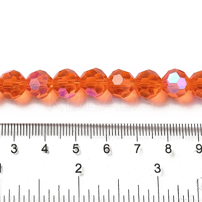 Electroplate Transparent Glass Beads Strands EGLA-A035-T10mm-L05-1