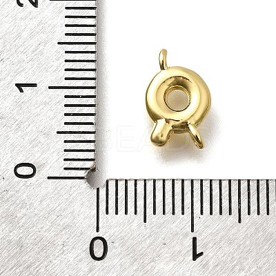 Brass Connector Charms KK-P295-01G-Q-1