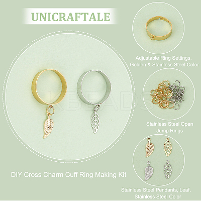 DIY Charms Ring Making Kit DIY-UN0004-89-1