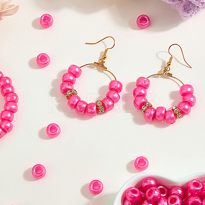 800Pcs Plastic Pearlized Beads KY-SP0001-53C-1