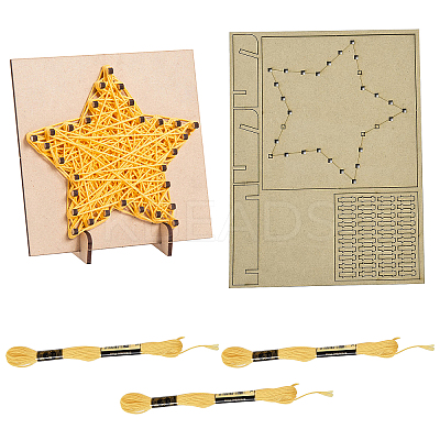 1 Set DIY String Art Kit Arts and Crafts for Children DIY-GF0004-28A-1