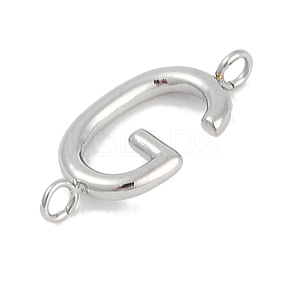 304 Stainless Steel Letter Connector Charms STAS-M108-01P-07-1