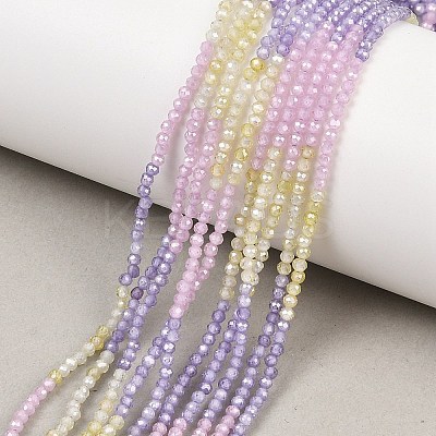 Cubic Zirconia Beads Strands ZIRC-P125-2mm-02-1