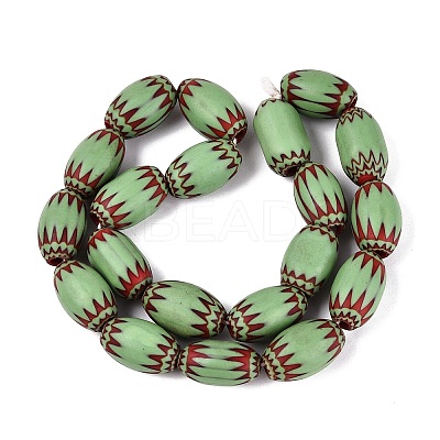 Handmade Millefiori Glass Barrel Beads LA-N002-15D-1