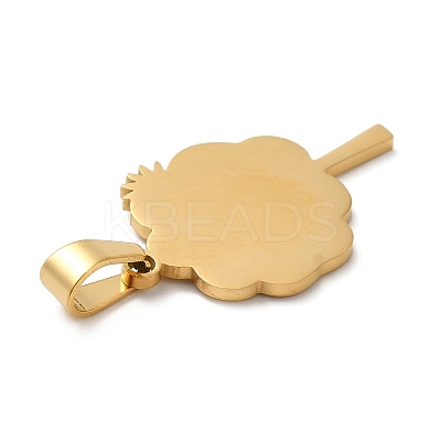 Ion Plating(IP) 304 Stainless Steel Pendants STAS-C079-06G-1