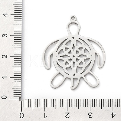 Hollow 304 Stainless Steel Pendants LS-STAS-D202-02P-1