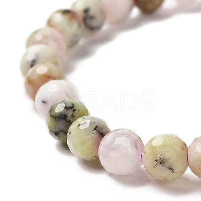 Natural African Opal Beaded Stretch Bracelets BJEW-K233-01A-01-1