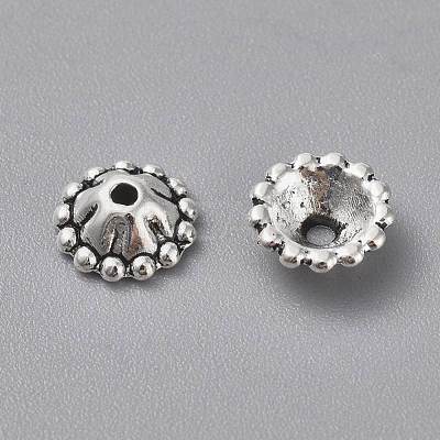 Tibetan Silver Bead Caps AA131-1