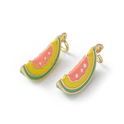 Brass Enamel Pendants KK-D336-06G-02-1