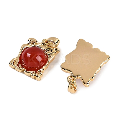Natural Carnelian(Dyed & Heated) Pendants KK-P283-52G-1