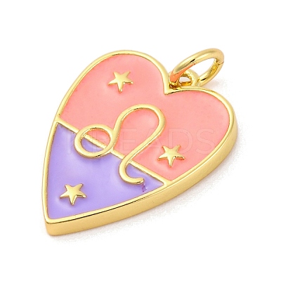 Brass Enamel Pendants KK-Z077-01G-11-1