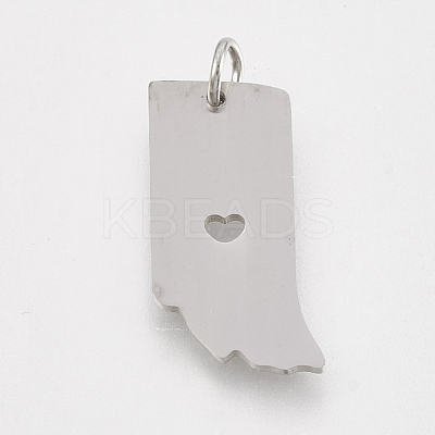 Tarnish Resistant 201 Stainless Steel Pendants STAS-T038-73-1