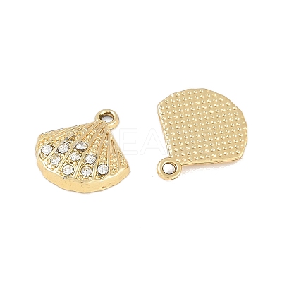 Alloy Crystal Rhinestone Pendants FIND-M018-14G-1
