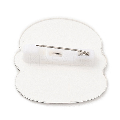 Dog with Hamberger Acrylic Brooches LS-JEWB-P018-01A-1
