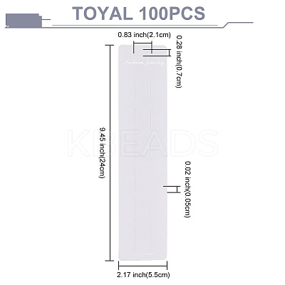 Paper Hair Clip Display Cards CDIS-WH0020-13-1