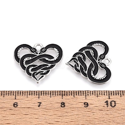 Halloween Theme Alloy and Enamel Pendants ENAM-T021-30F-01-1