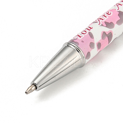 Word You are Amazing Printed Plastic Ball-Point Pen AJEW-C038-01E-1
