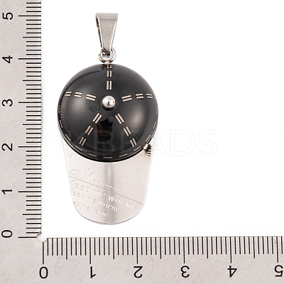 304 Stainless Steel Pendants STAS-K283-09EB-1