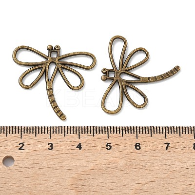 Dragonfly Tibetan Style Alloy Pendants TIBEP-R344-16AB-FF-1