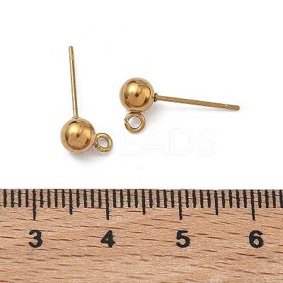 304 Stainless Steel Stud Earring Findings STAS-P448-11B-G-1