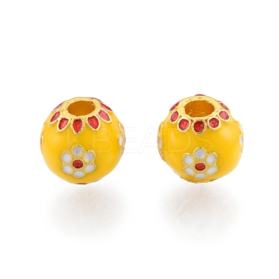 Alloy Enamel Beads PALLOY-P285-14MG-01-1
