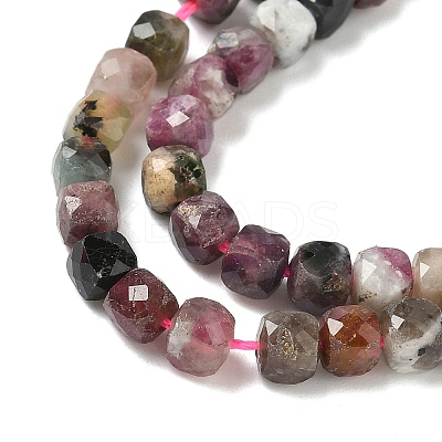 Natural Multicolor Tourmaline Beads Strands G-F619-44-01-1