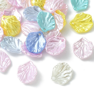 Acrylic Imitation Pearl Pendants OACR-YW0001-72-1