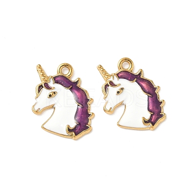 304 Stainless Steel Enamel Pendants STAS-I346-08G-02-1