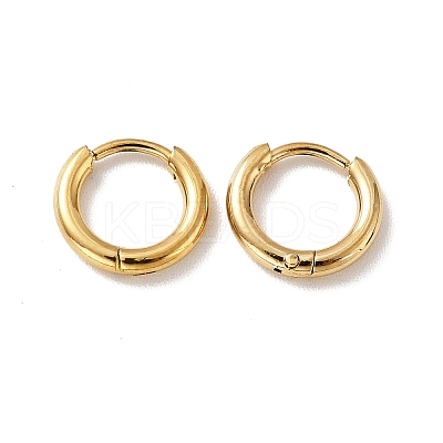 PVD Vacuum Plating 201 Stainless Steel Huggie Hoop Earrings LS-STAS-H164-01G-1