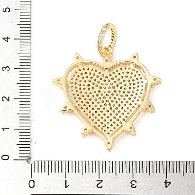 Brass Micro Pave Cubic Zirconia Pendants KK-U053-12G-1