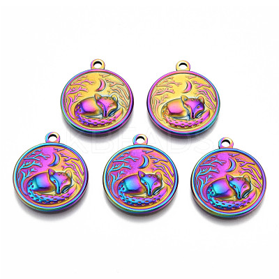 201 Stainless Steel Pendants STAS-N098-142M-1