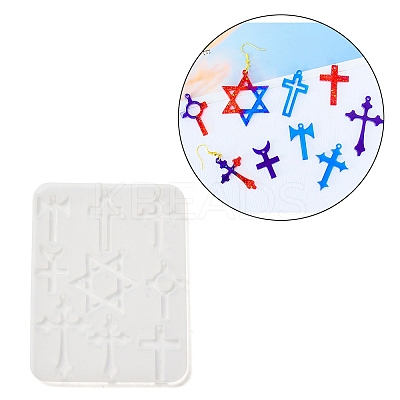Star of David & Cross Pendant DIY Silicone Molds SIMO-C012-05-1