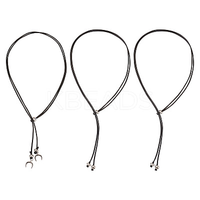 Waxed Polyester Cord Slider Necklace Making NJEW-TAC0018-02-1